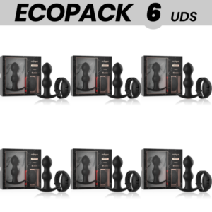 ECOPACK 6 UDS - ANBIGUO WATCHME CONTROL REMOTO PLUG VIBRADOR ANAL TIBERIO