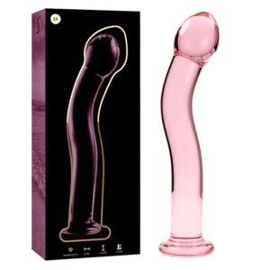 NEBULA SERIES BY IBIZA - MODELO 18 DILDO CRISTAL ROSA 18.5 CM -O- 3.5 CM