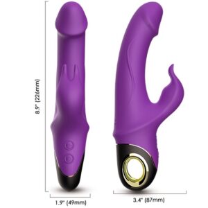 ARMONY - METEROR DILDO VIBRADOR RABBIT VIOLETA