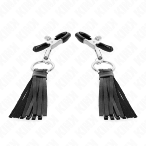 KINK - PINZAS PARA PEZONES CON BORLAS DE POLIPIEL 6 CM