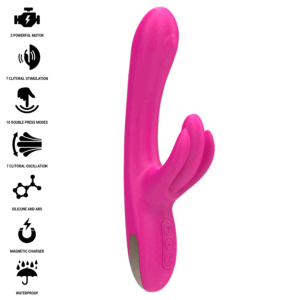 INTENSE - BRITNEY VIBRADOR MULTIFUNCIÓN RABBIT 23 CM ROSA