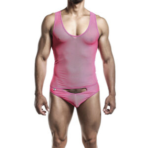 MOB - BODYSHEER TRANSPARTE ROSA TALLA L/XL