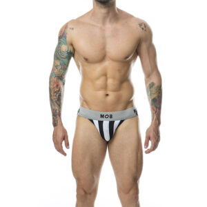 MOB - JOCK CLASICO STRIPE BLANCO TALLA XXL