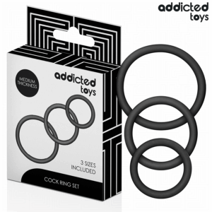 ADDICTED TOYS - SET DE ANILLOS SILICONA MODELO 2