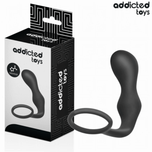 ADDICTED TOYS - PLUG ANAL CON ANILLO SILICONA MODELO 3