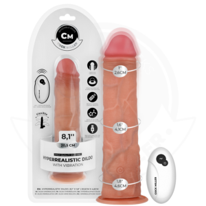 COCK MILLER - DILDO HIPERREALÍSTICO VIBRACIÓN CON CONTROL REMOTO 20,5 CM