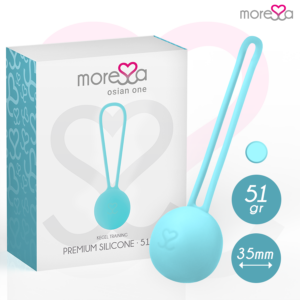 MORESSA - OSIAN ONE ENTRENAMIENTO SUELO PELVICO 51gr PREMIUM SILICONA TURQUESA