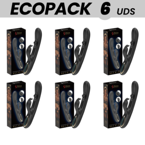 ECOPACKS 6 UDS - IBIZA POTENTE VIBRADOR RABBIT CON PERLA ROLLING MASAJEADORA