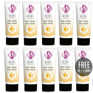 KIKÍ TRAVEL - LUBRICANTE SABOR A PIÑA COLADA 50 ML 10 + 1 GRATIS