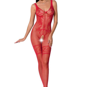 PASSION - WOMAN BS069 BODYSTOCKING ROJO TALLA ÚNICA